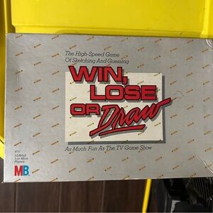 Win Lose or Draw Board Game Milton‎ Bradley Vintage 1987 Family Fun